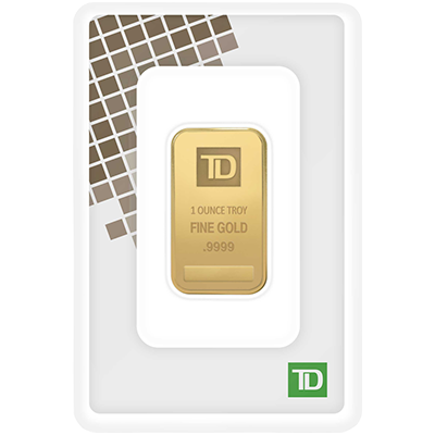 A picture of a Circulated 1 oz TD Gold Bar